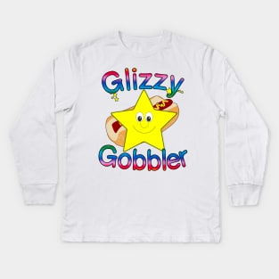 Glizzy Gobbler (Hot Dog Lovers) Kids Long Sleeve T-Shirt